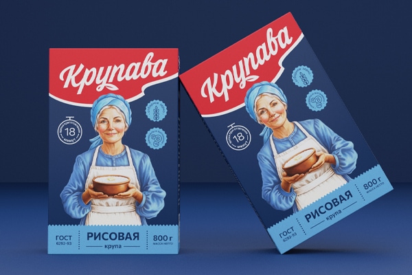 谷物品牌 Krupava包裝設計